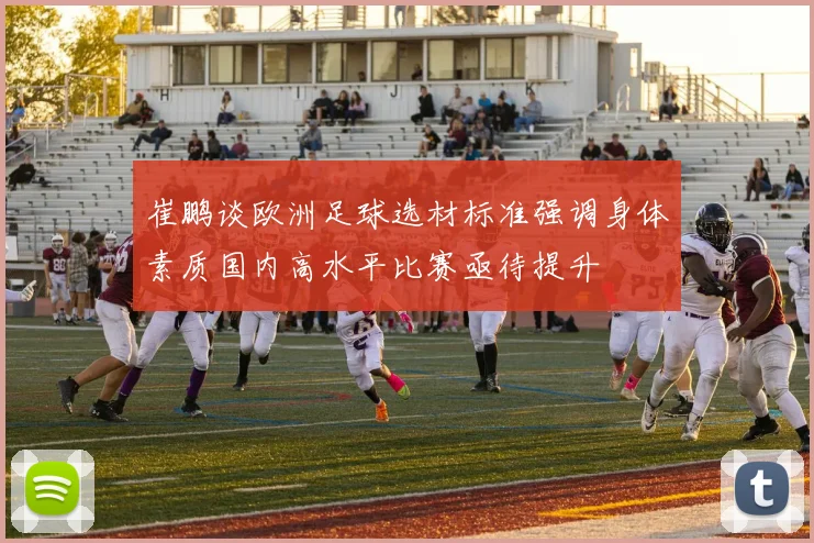 崔鹏谈欧洲足球选材标准强调身体素质国内高水平比赛亟待提升